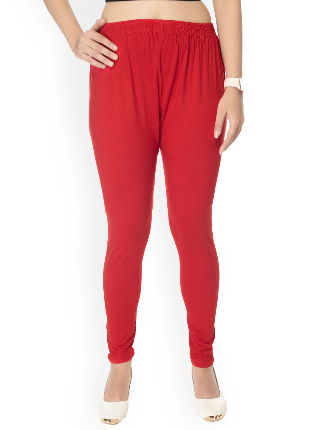 

Comfy Pro Ankle Length Four way Stretchable Leggings, Maroon
