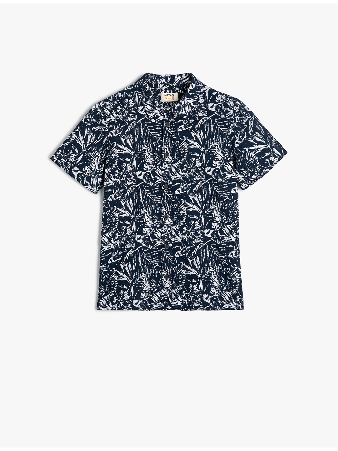 

Koton Boys Floral Printed Cotton Casual Shirt, Navy blue