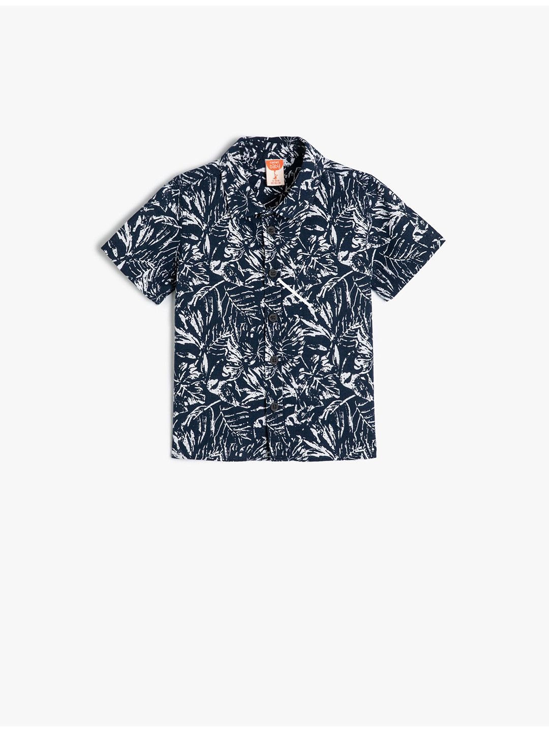 

Koton Boys Floral Printed Cotton Casual Shirt, Navy blue