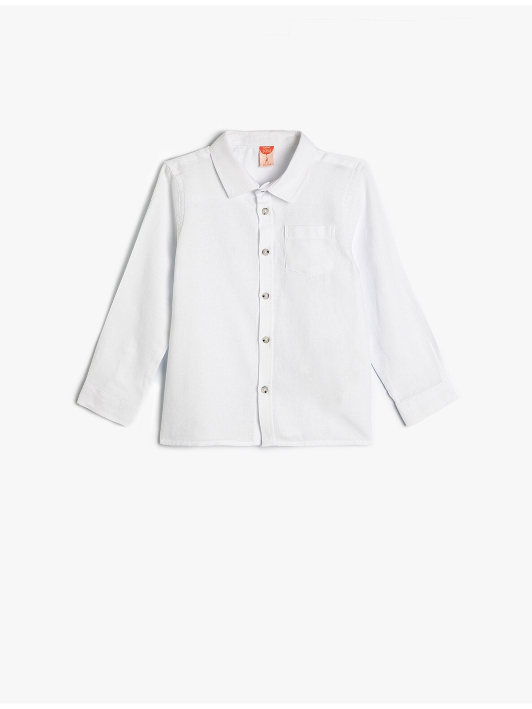 

Koton Boys Spread Collar Cotton Shirt, White