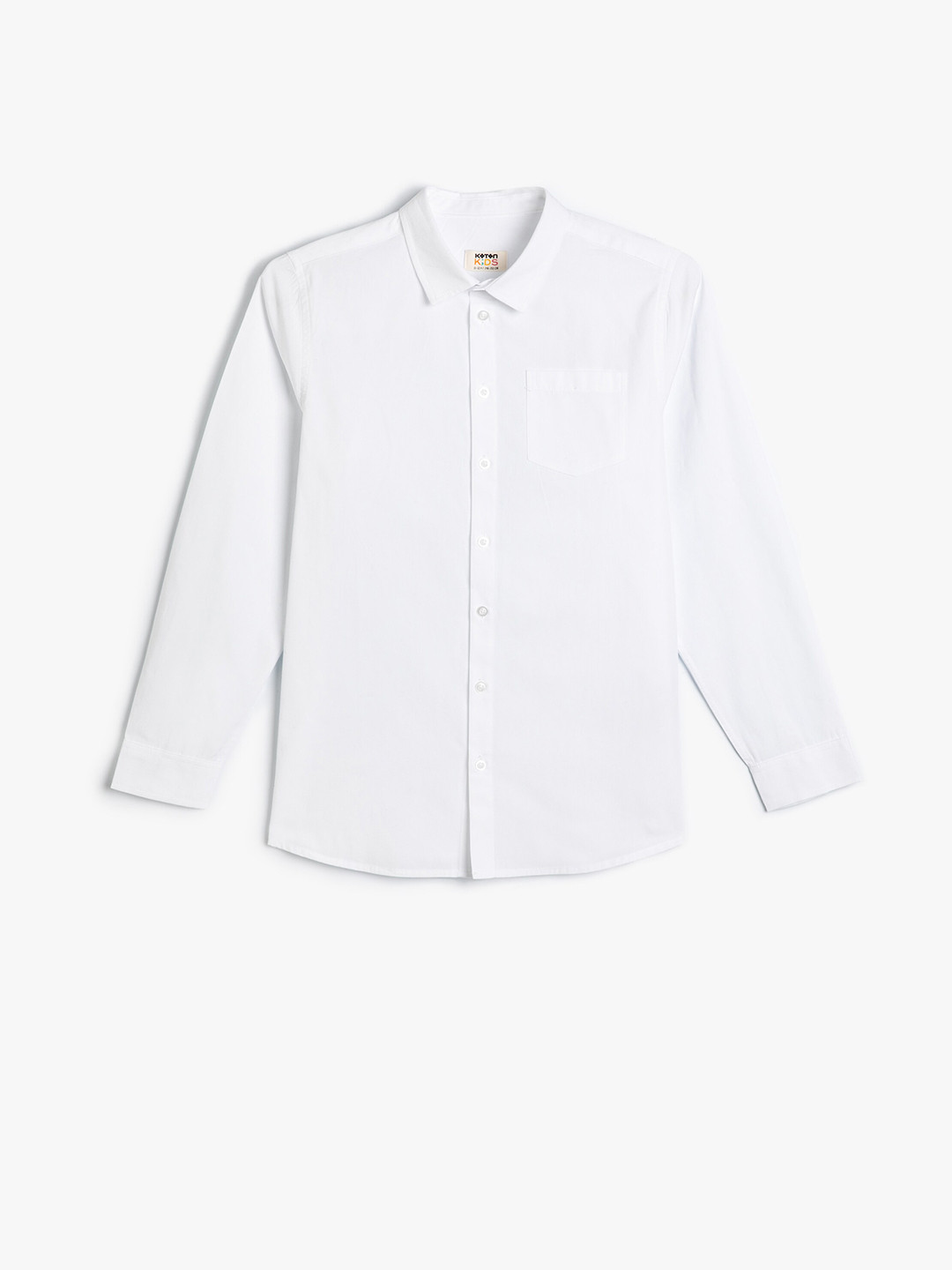 

Koton Boys Spread Collar Long Sleeves Cotton Casual Shirt, White