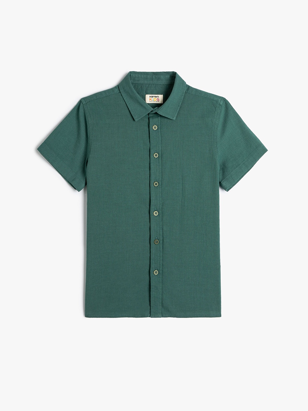 

Koton Boys Opaque Cotton Casual Shirt, Green