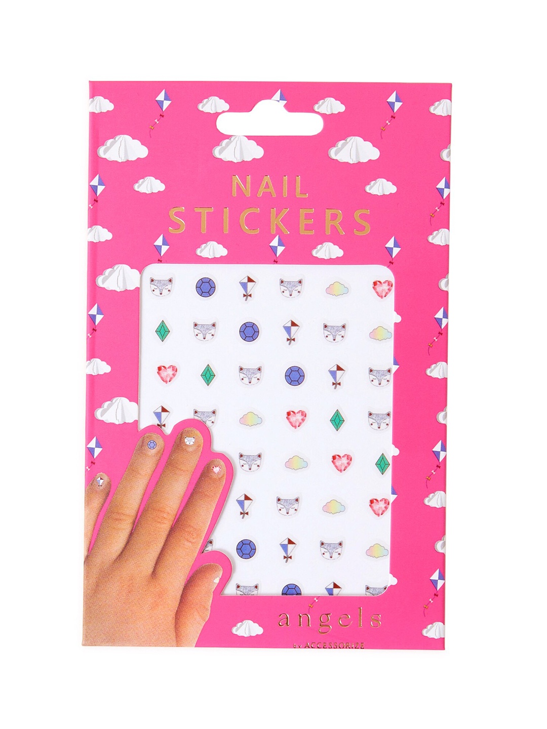 

Accessorize Angels Girls Cloud Nail Stickers, Multi