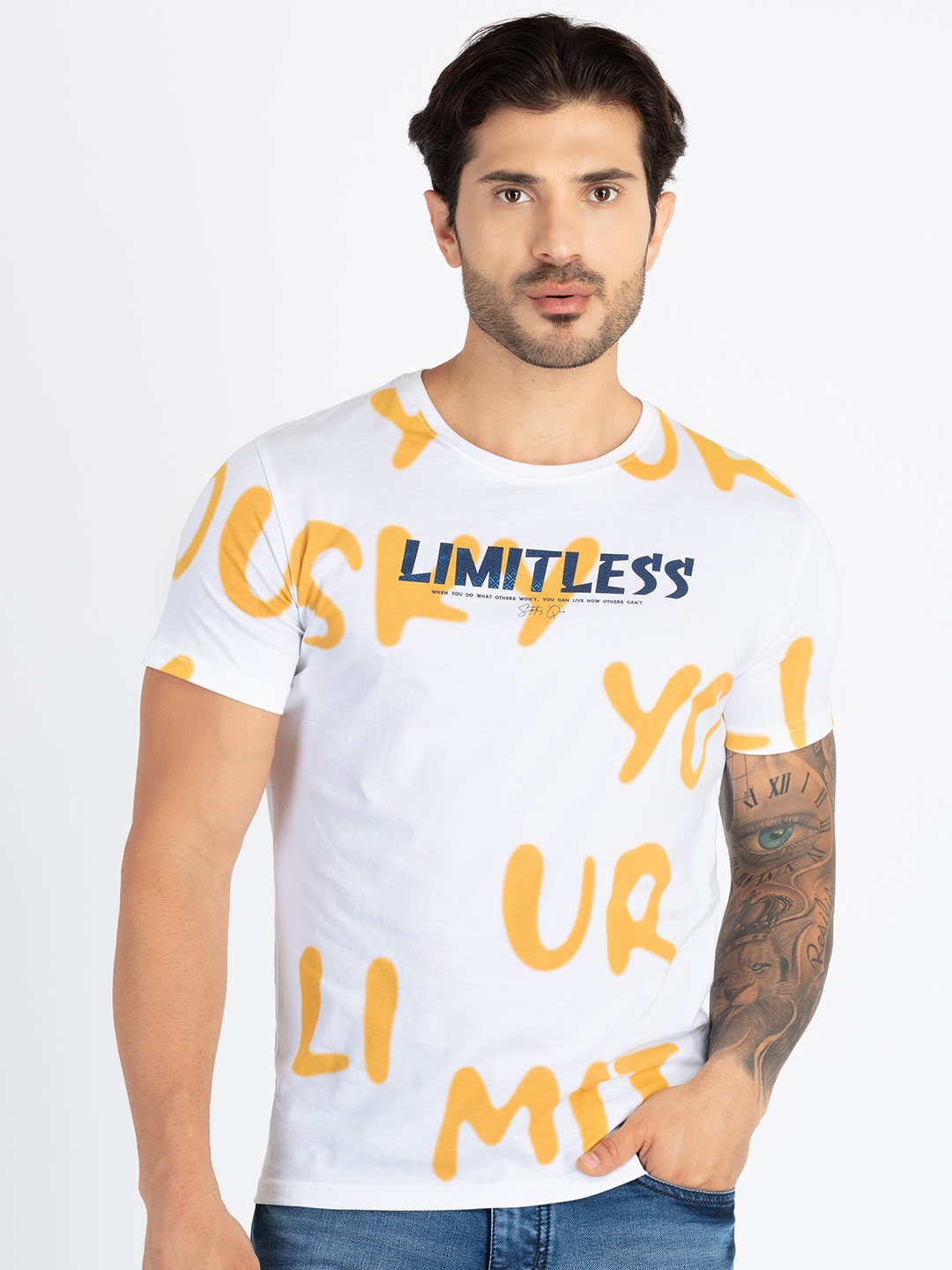 

Status Quo Typography Printed T-shirt, White