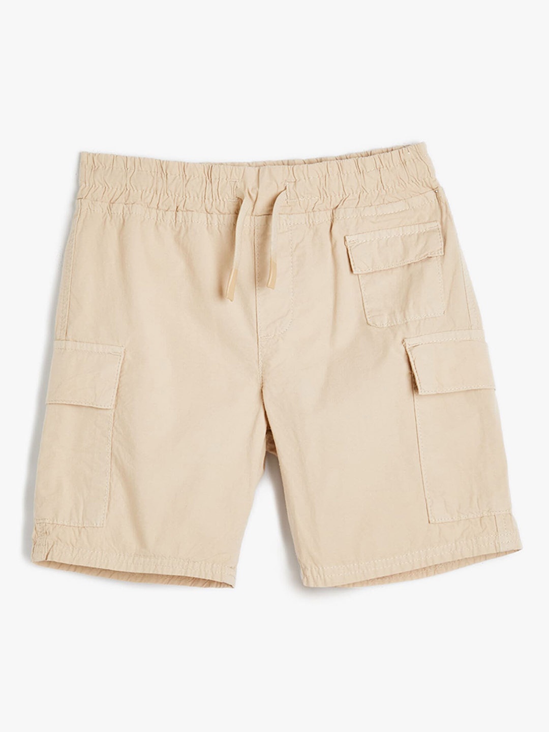 

Koton Boys Pure Cotton Cargo Shorts, Beige