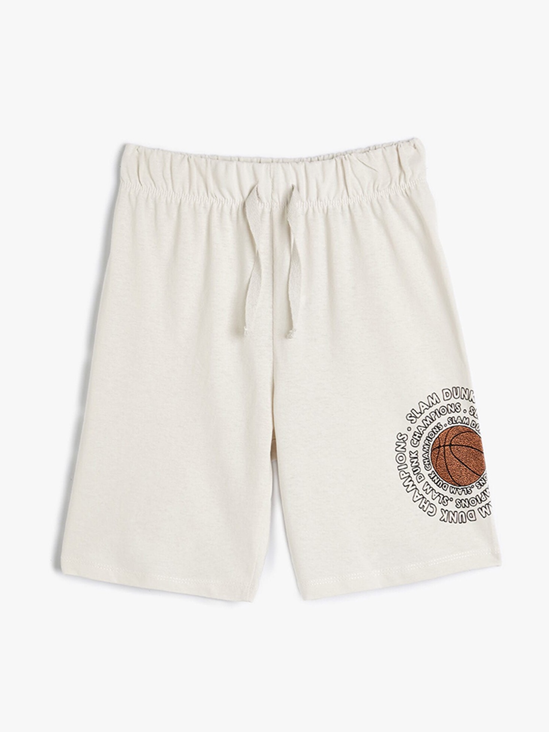 

Koton Boys Mid-Rise Pure Cotton Shorts, Grey