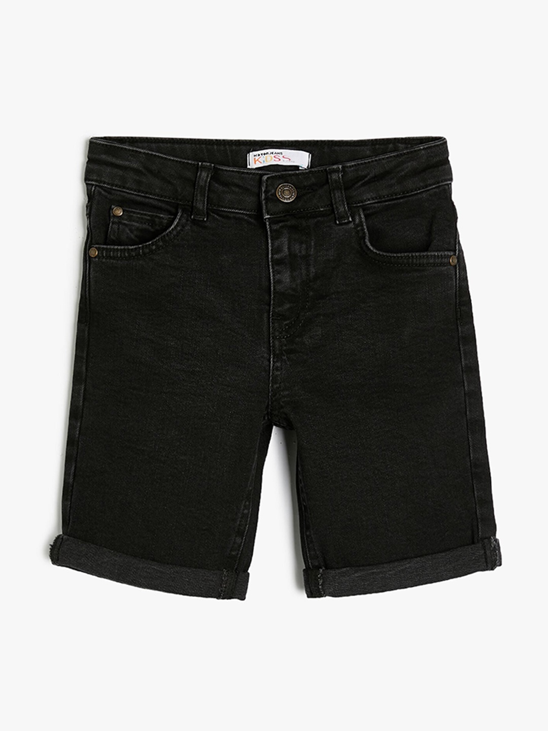 

Koton Boys Mid Rise Denim Shorts, Black