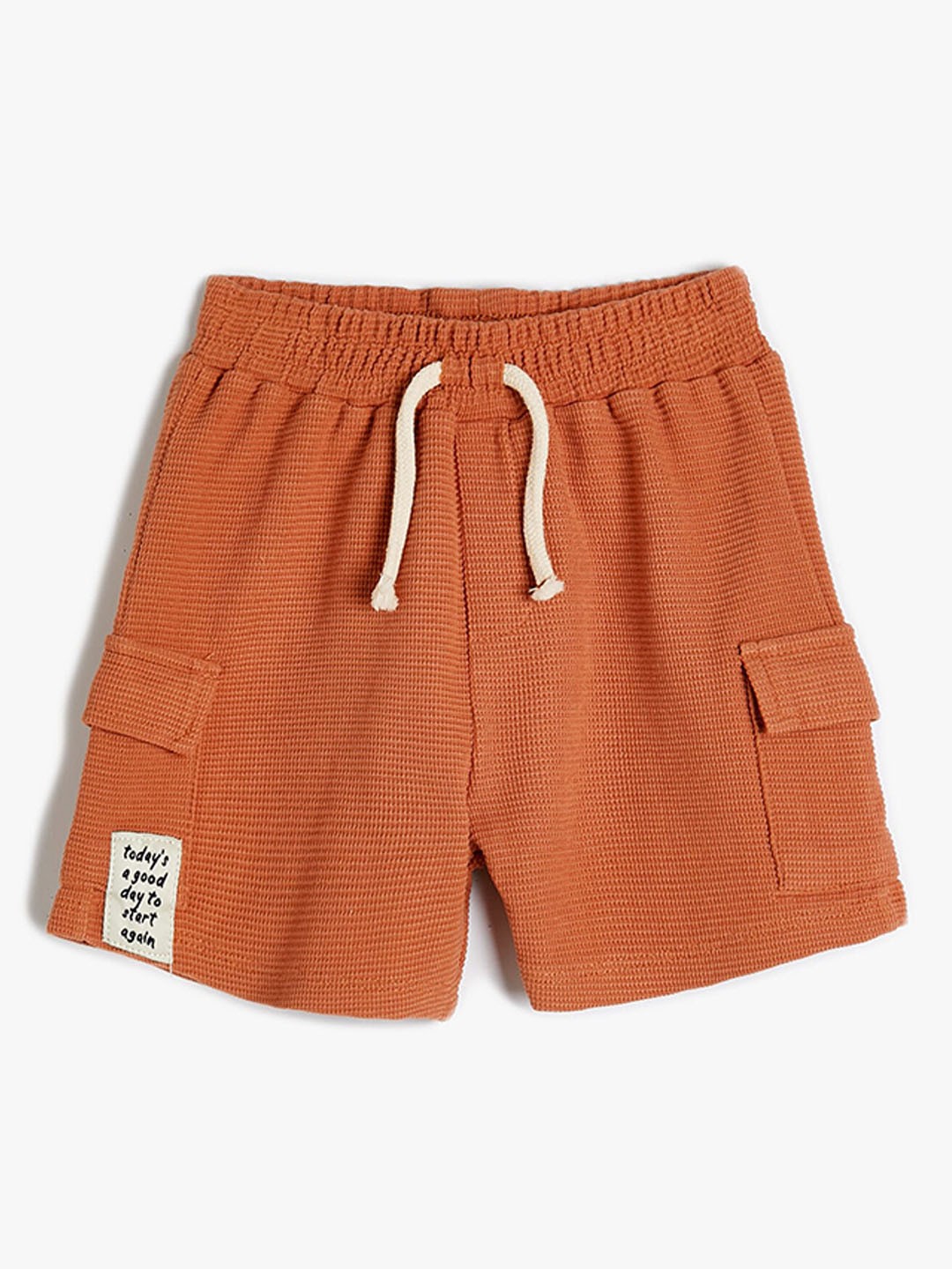 

Koton Boys Mid-Rise Cotton Shorts, Brown