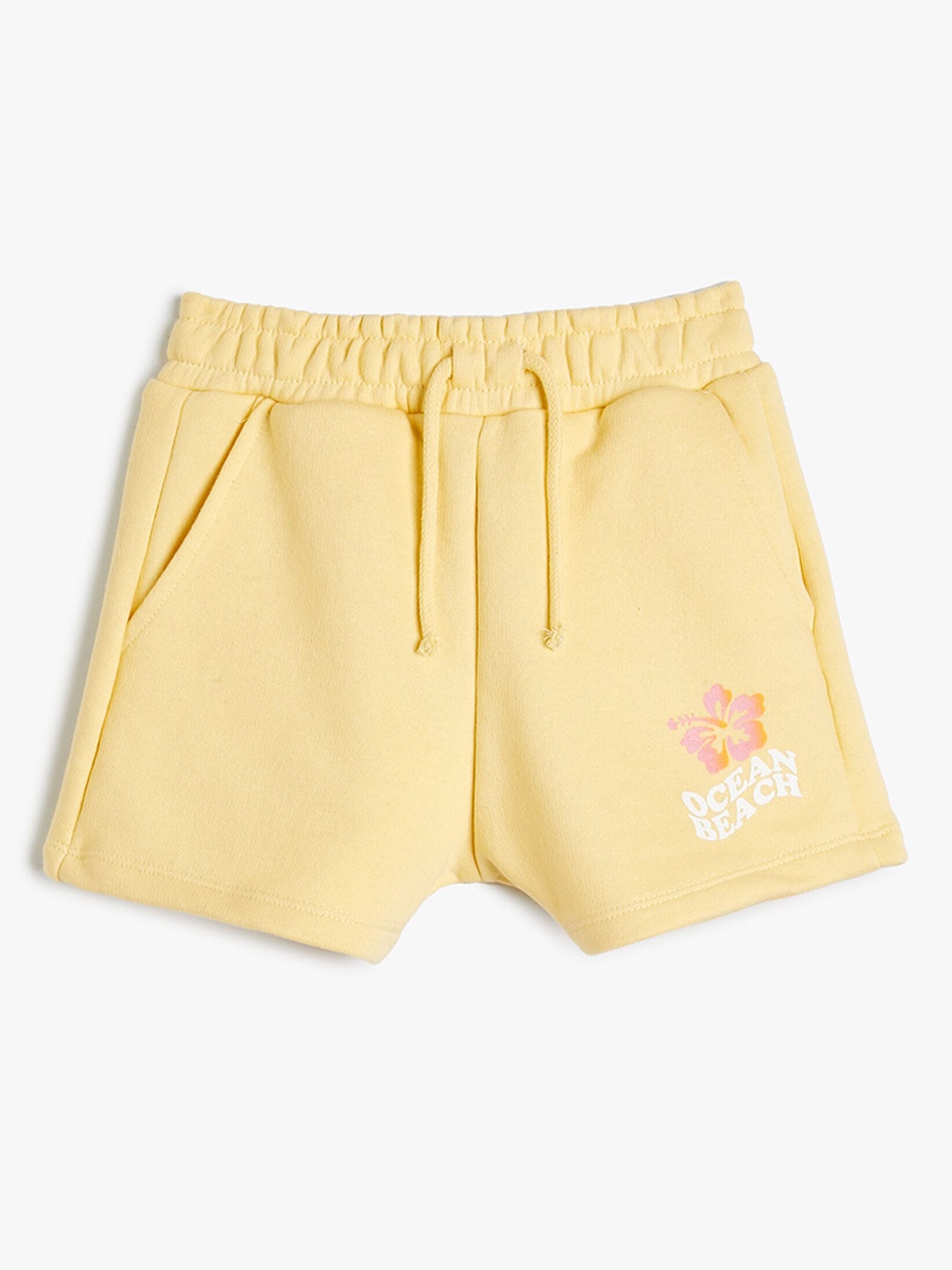 

Koton Girls Flora Printed Regular Fit Shorts, Yellow