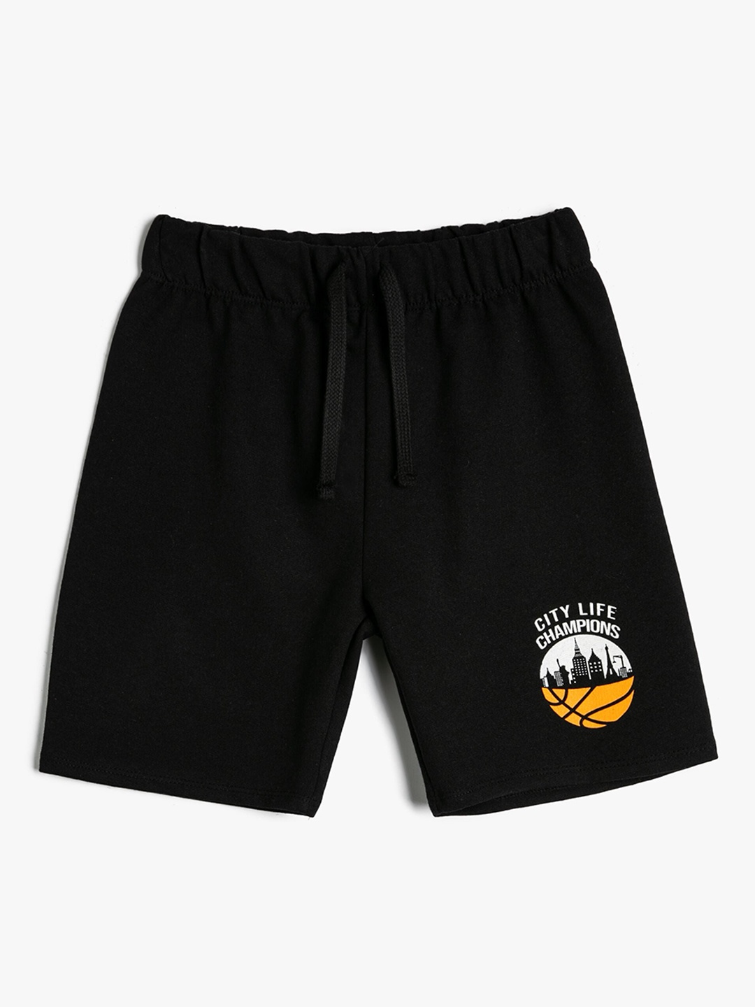 

Koton Boys Mid-Rise Casual Shorts, Black