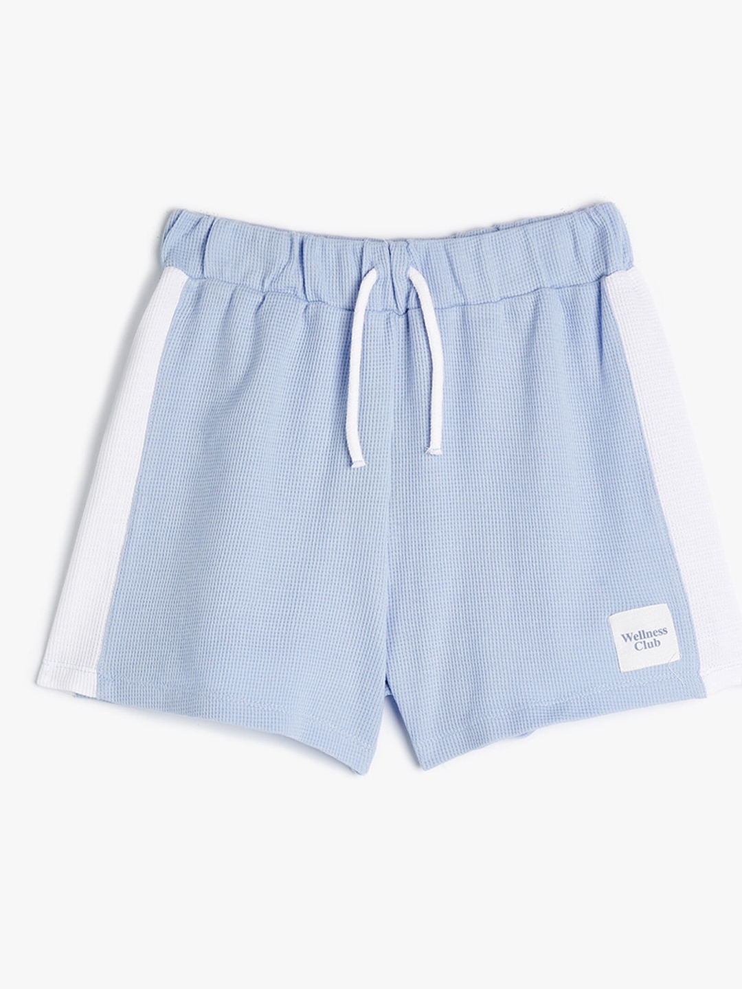 

Koton Girls Mid-Rise Pure Cotton Regular Shorts, Blue