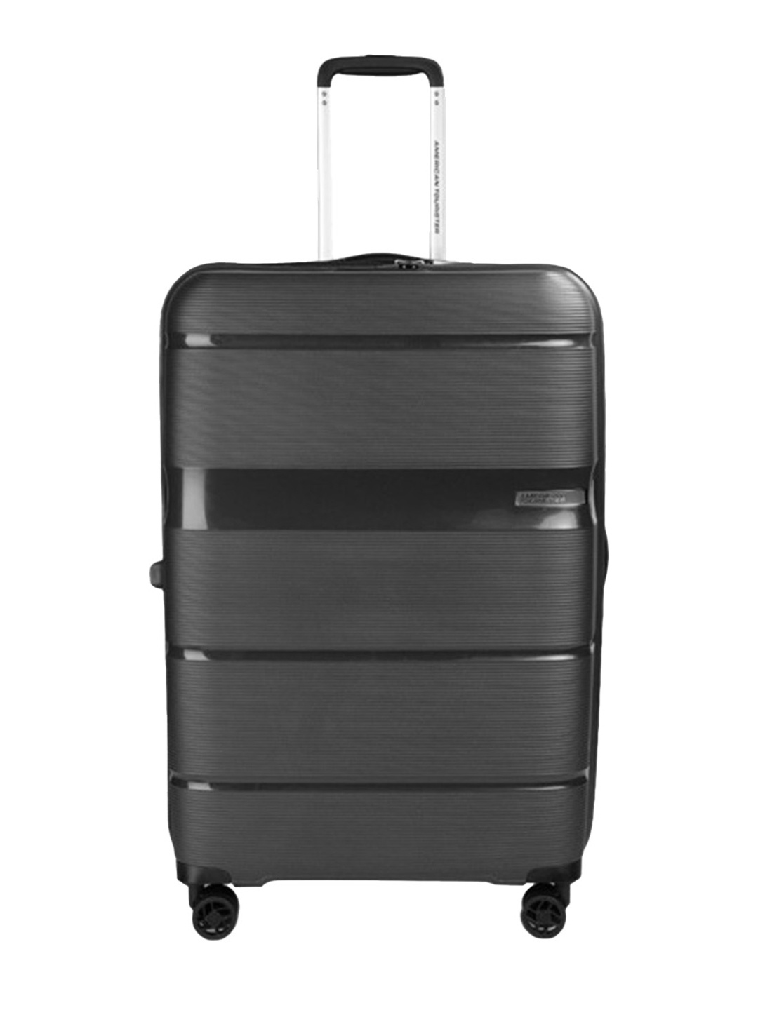 

AMERICAN TOURISTER Linex Textured Hard-Sided Large Trolley Bag, Black