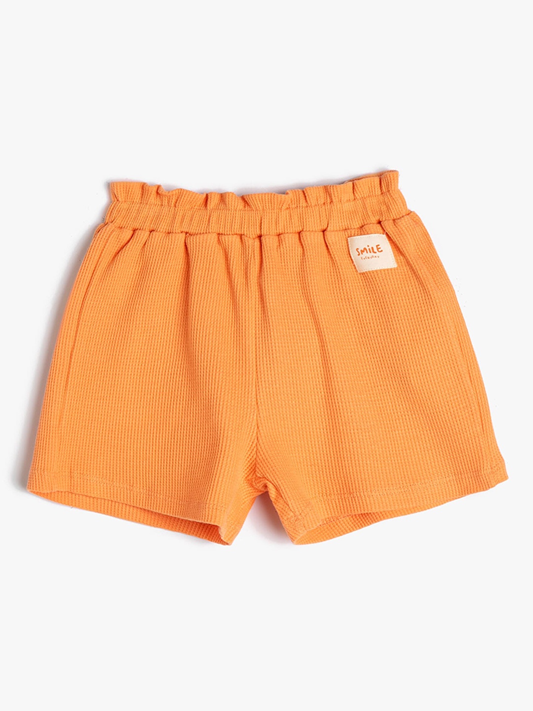 

Koton Girls Mid-Rise Regular Fit Cotton Shorts, Orange