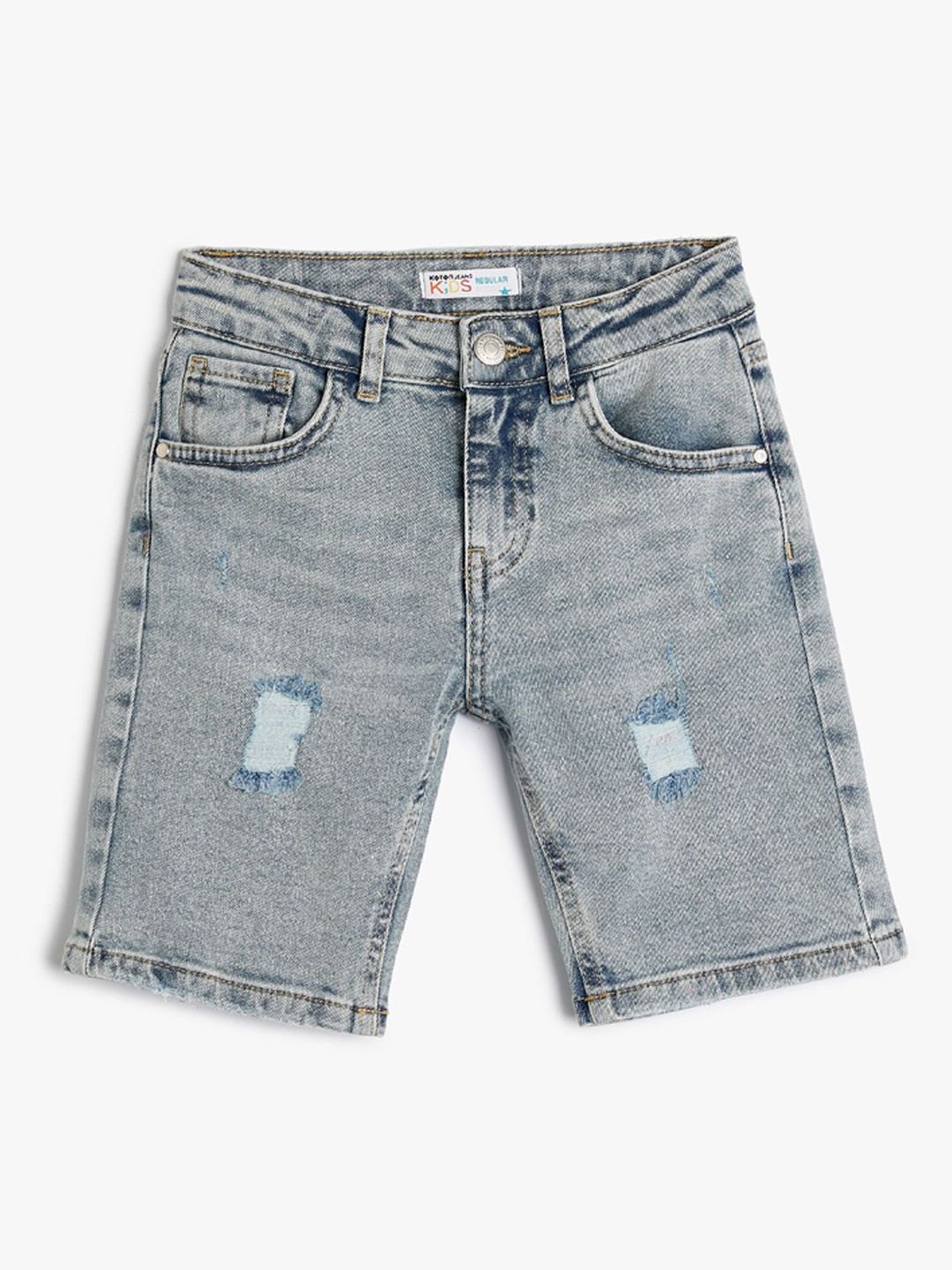 

Koton Boys Washed Denim Shorts, Blue