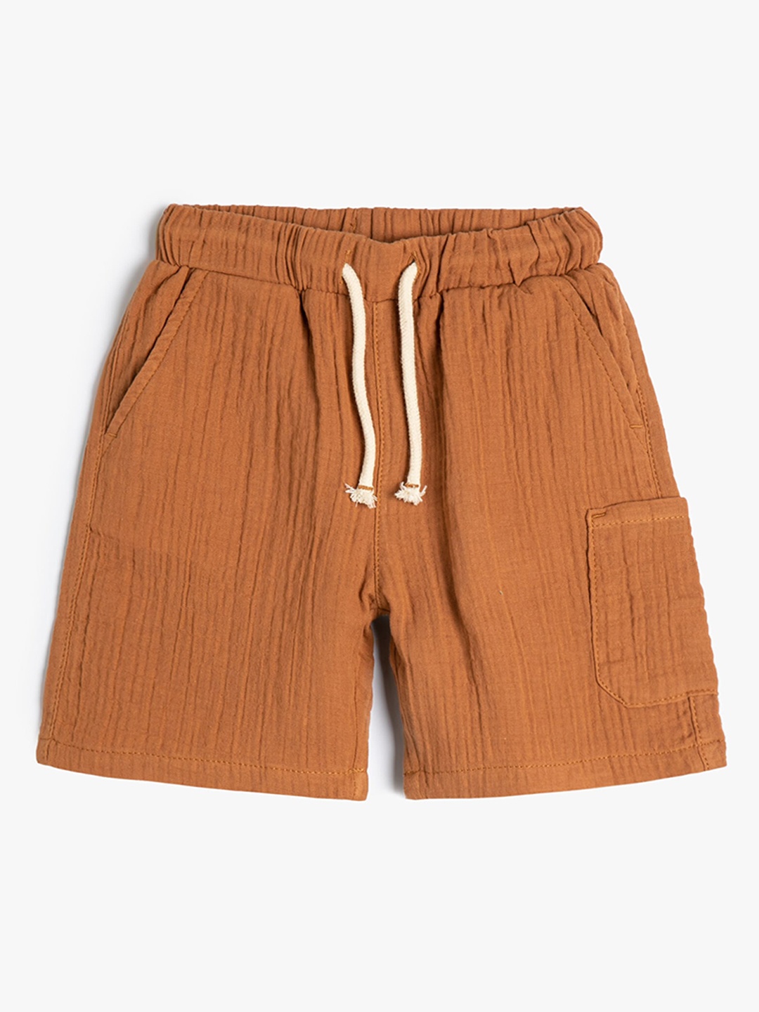 

Koton Boys Mid-Rise Regular Shorts, Brown