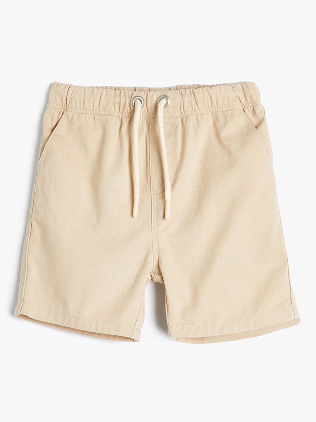 

Koton Boys Mid-Rise Pure Cotton Shorts, Beige