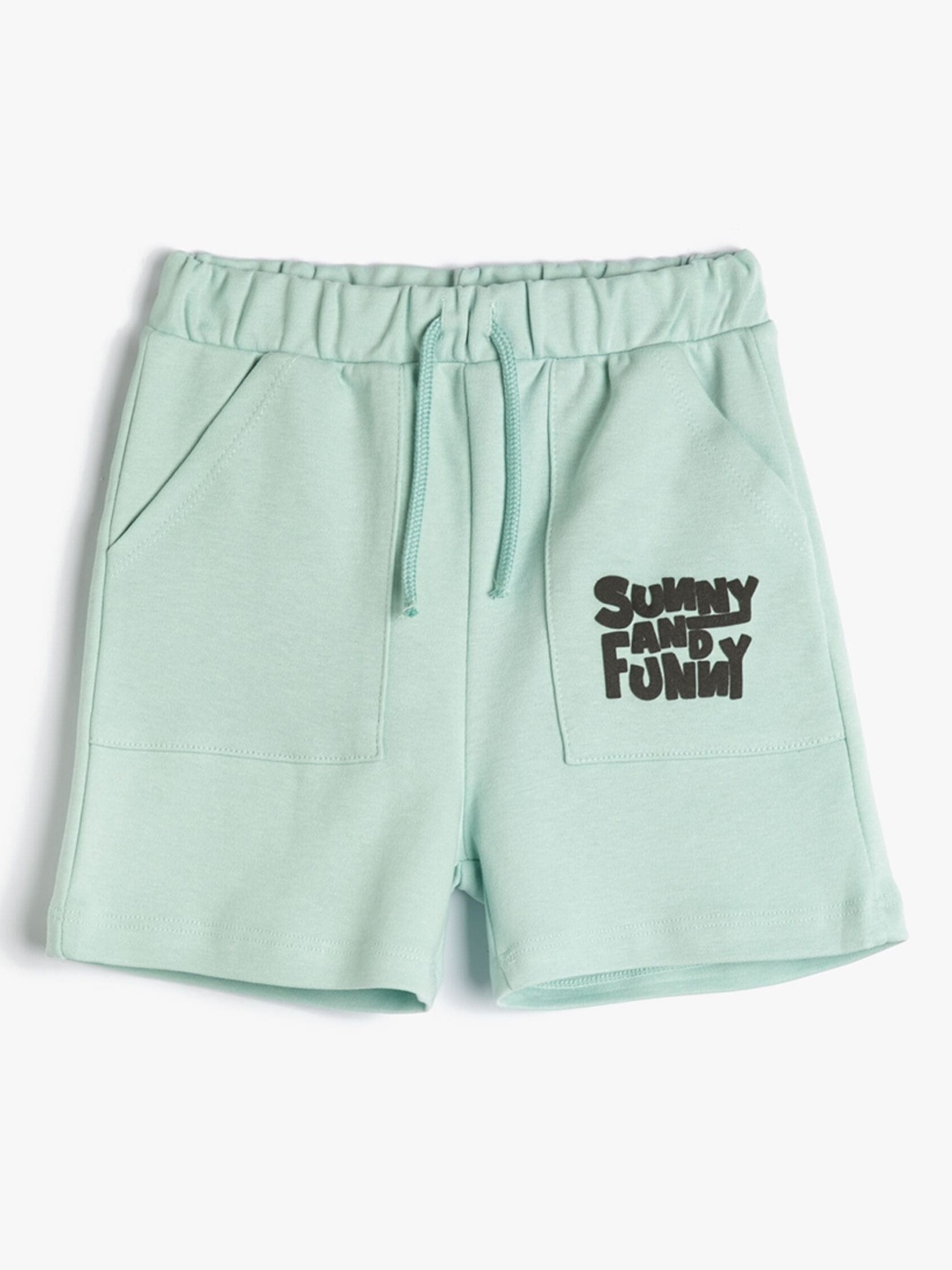 

Koton Boys Mid-Rise Pure Cotton Regular Shorts, Green