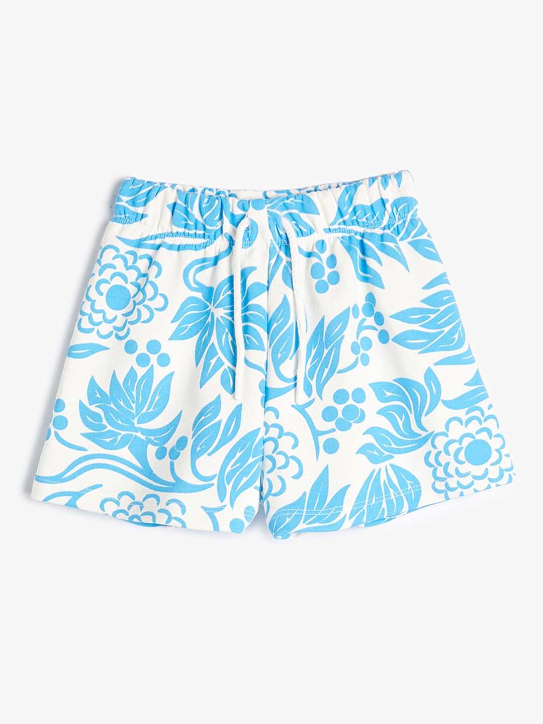 

Koton Girls Floral Printed Regular Fit Cotton Shorts, White