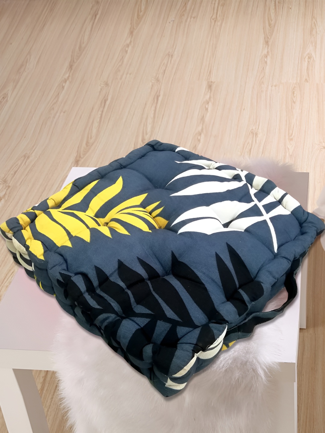 

Homerz Grey Printed Filled Cushion