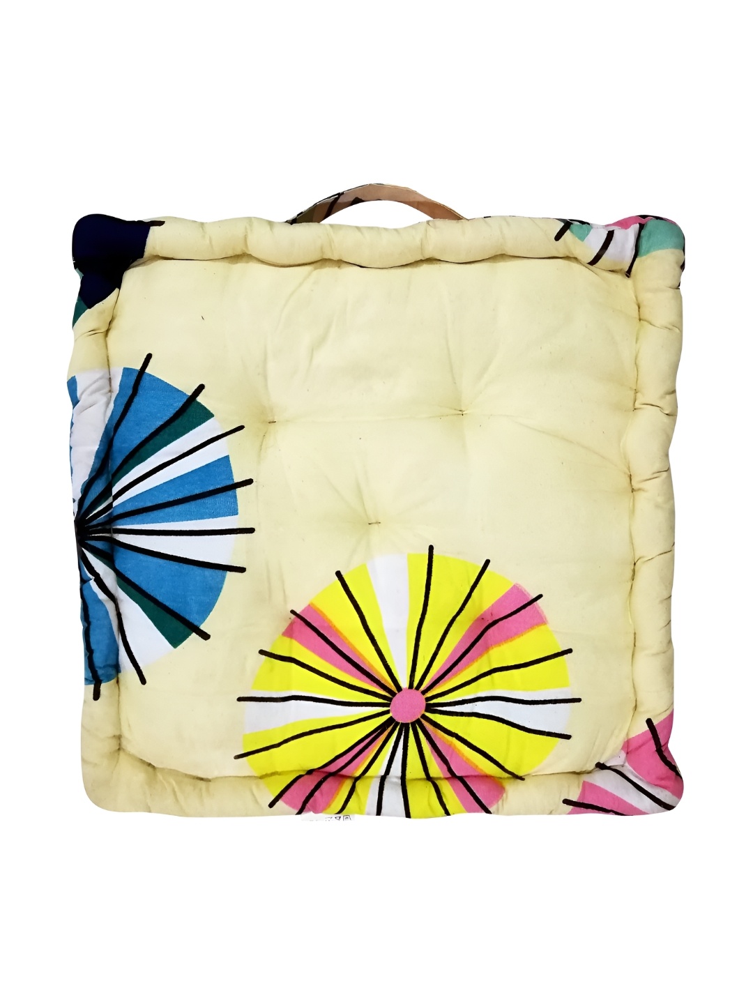 

Homerz Beige Abstract Printed Cushion