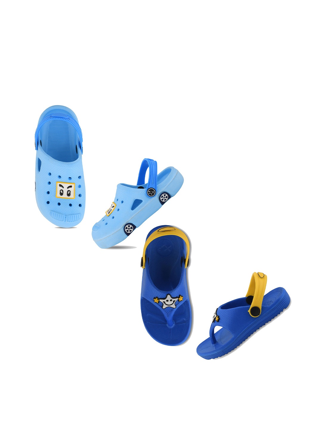 

Smartots Kids Set Of 2 Pair of Clogs, Blue