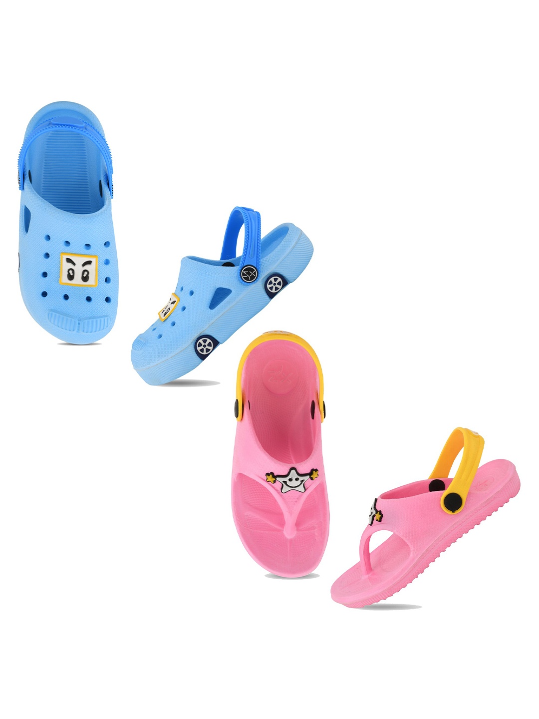 

Smartots Kids Set Of 2 Pair of Clogs, Blue
