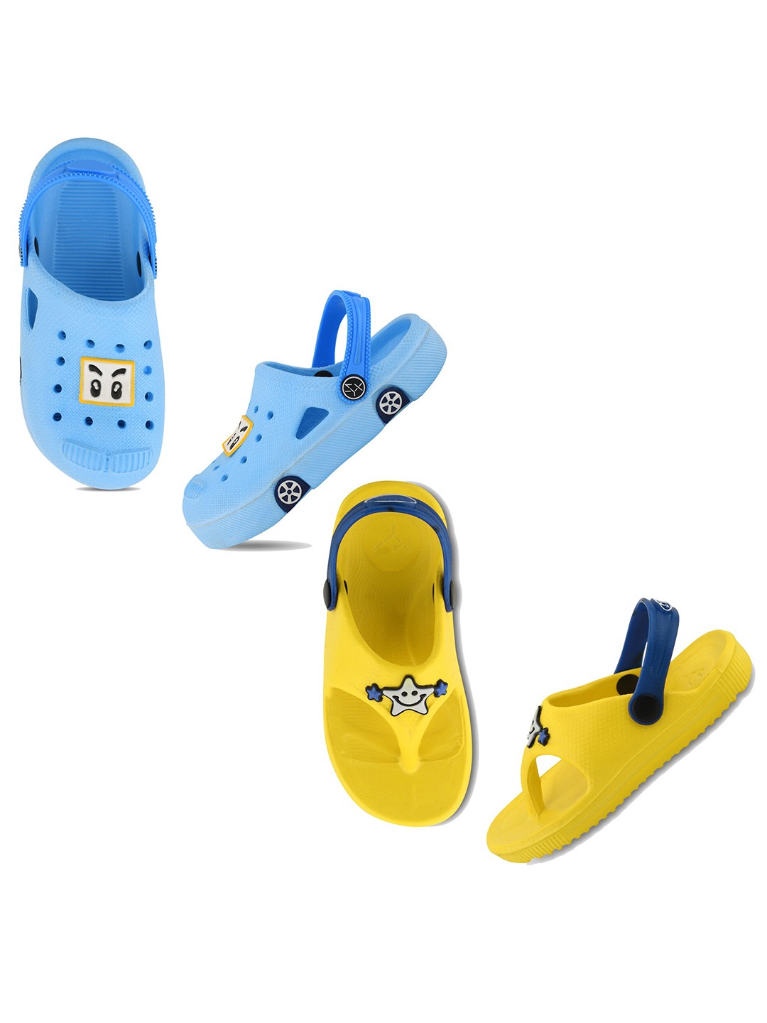 

Smartots Kids Set Of 2 Pair of Clogs, Blue