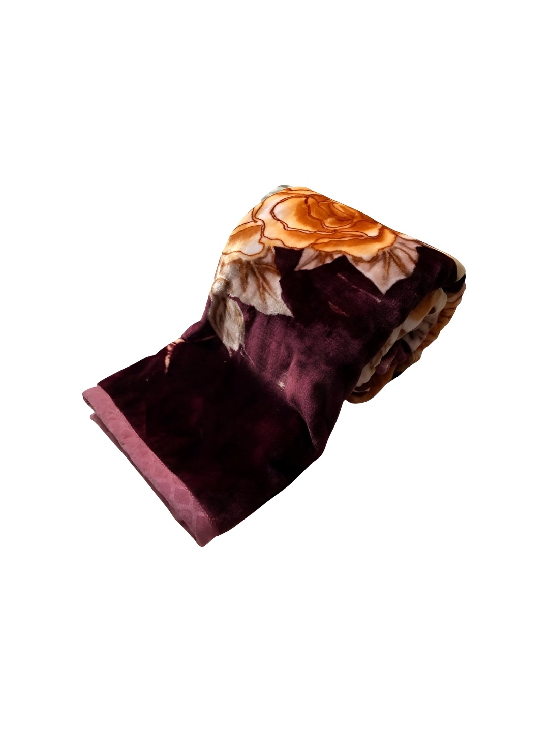 

Signature Beige & Brown Floral Mild Winter 350 GSM Single Bed Blanket