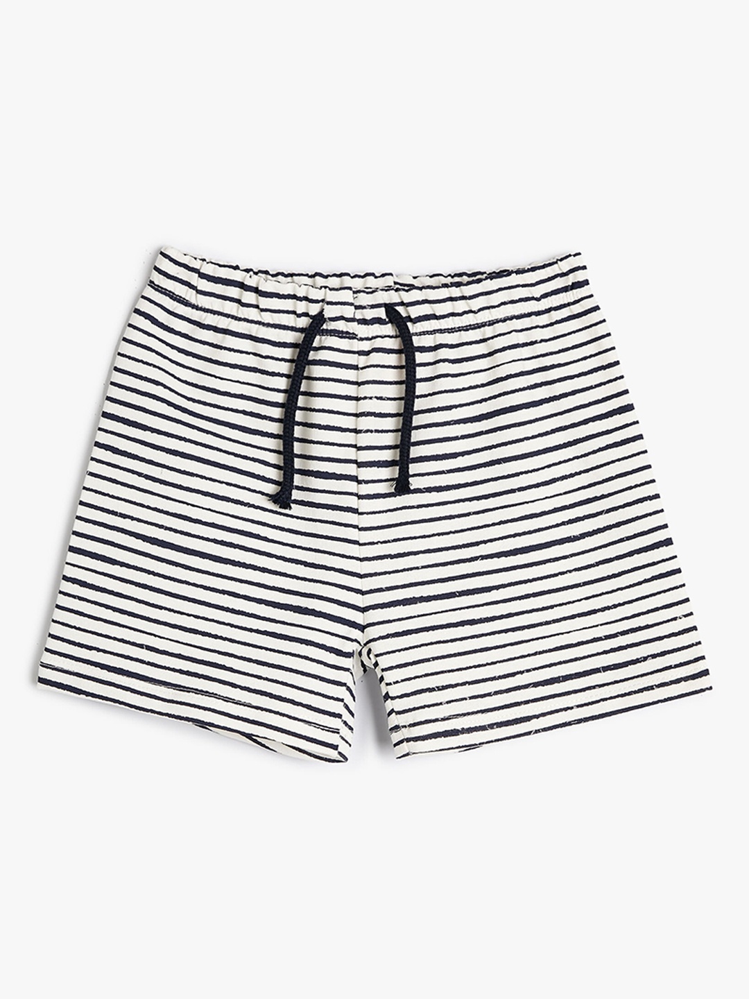 

Koton Boys Striped Pure Cotton Shorts, White