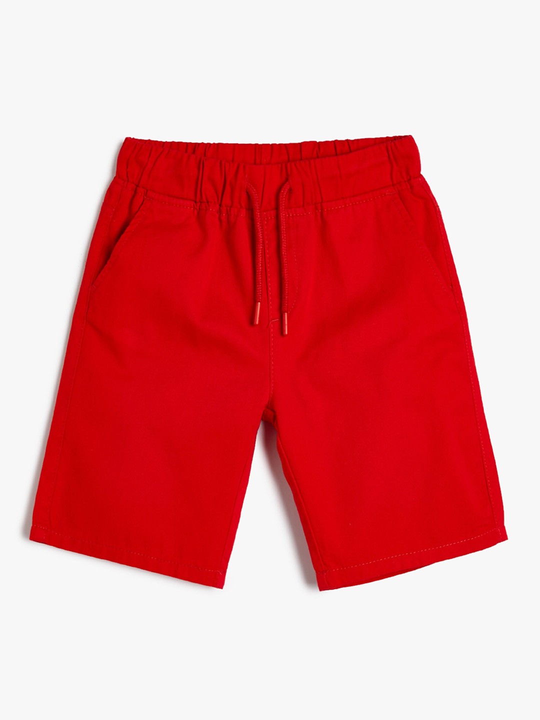 

Koton Boys Mid Rise Pure Cotton Shorts, Red