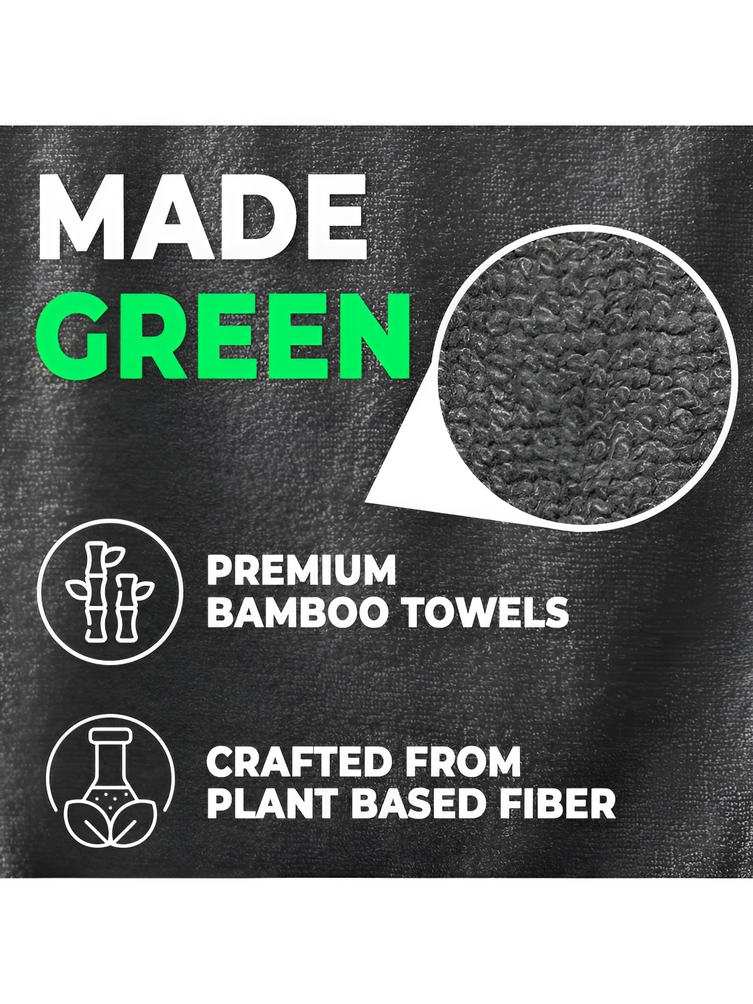 

The Better Home Grey 2 Pieces Bamboo Bath Towel