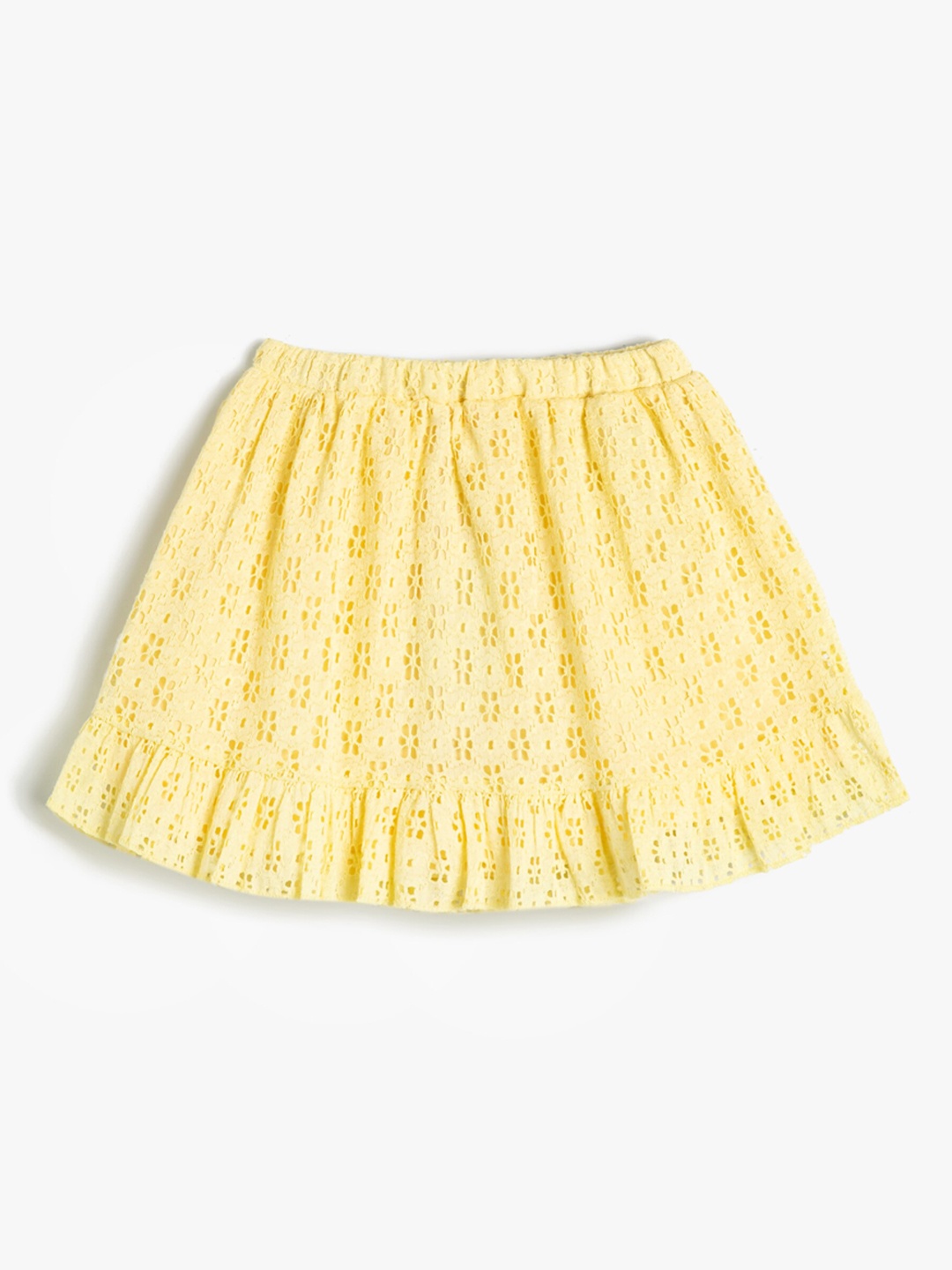 

Koton Girls Self Design A-Line Mini Skirt, Yellow