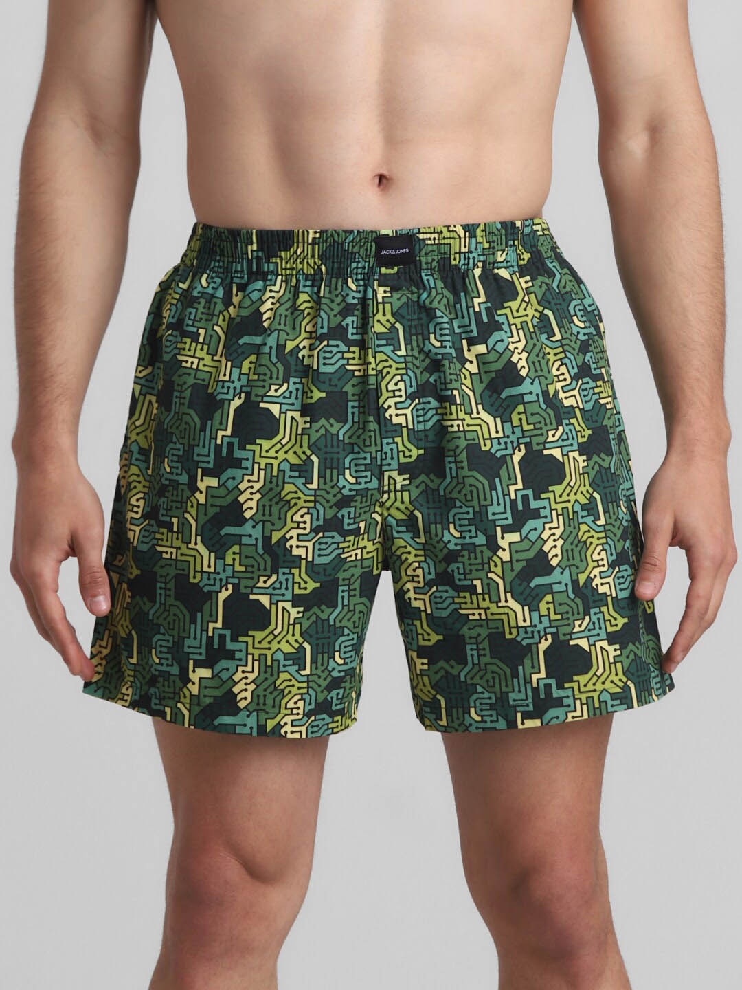 

Jack & Jones Printed Pure Cotton Boxer- 1084800001, Green