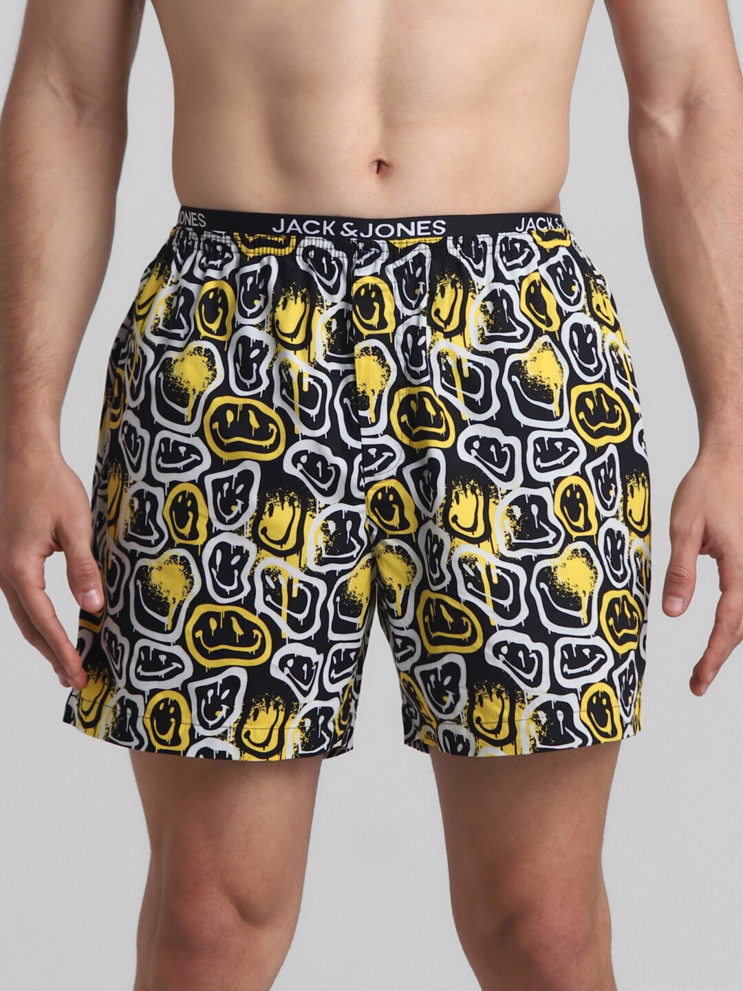 

Jack & Jones Printed Pure Cotton Boxer-1084797001, Black