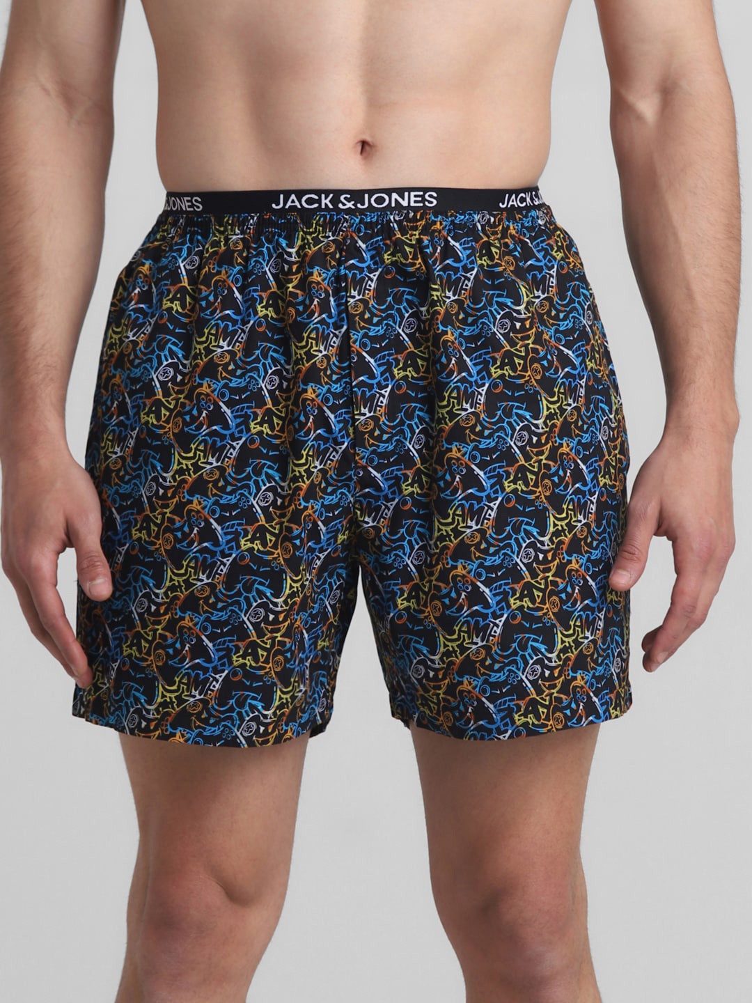

Jack & Jones Printed Pure Cotton Boxers 1084783001, Black