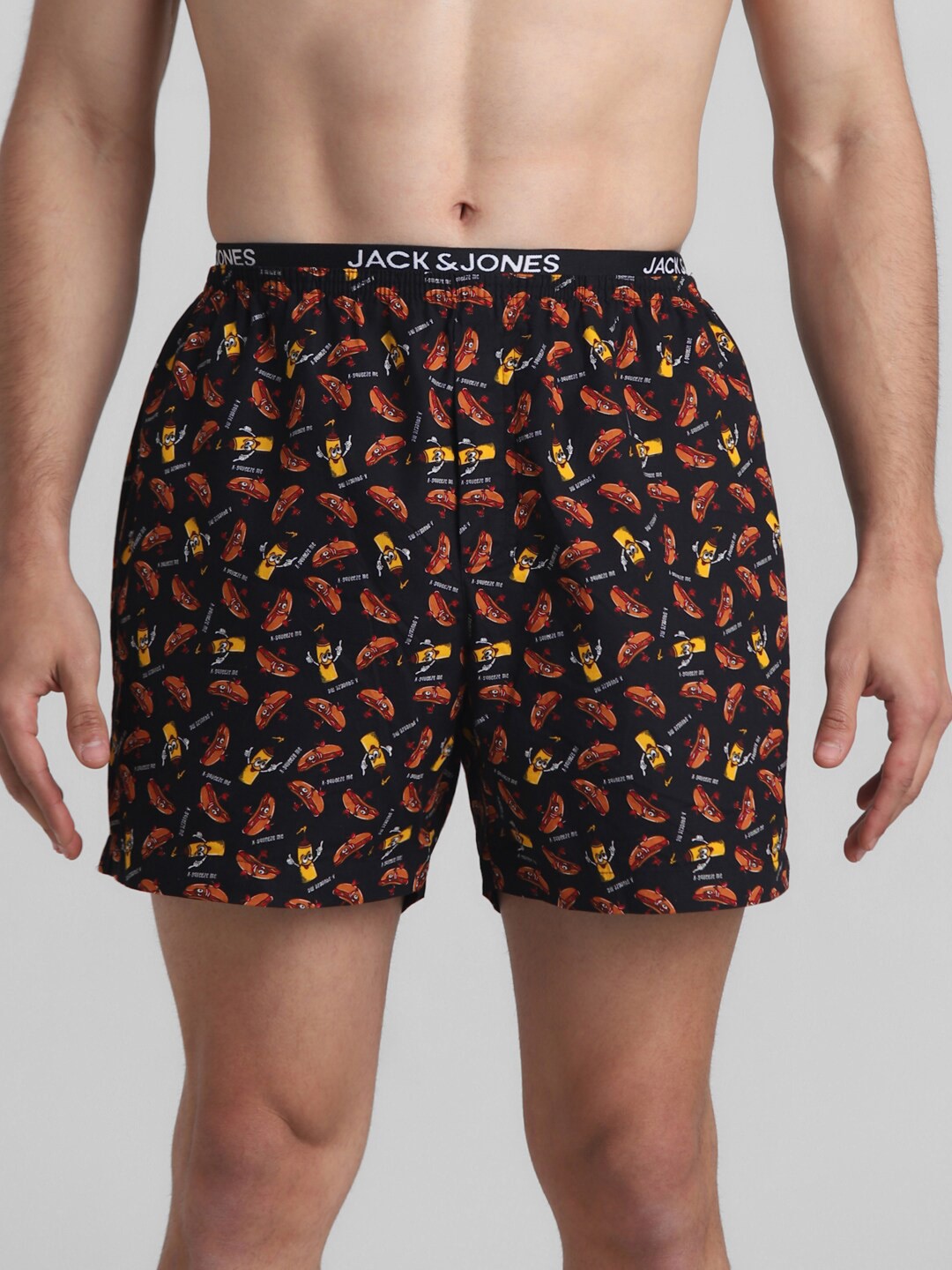 

Jack & Jones Printed Pure Cotton Boxer 1084786001, Black