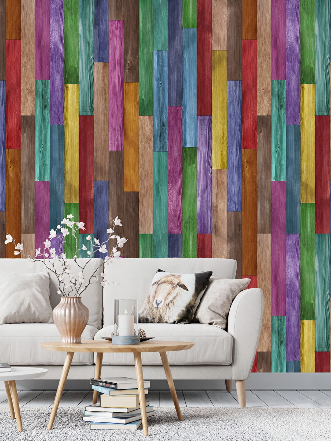 

DWELLSINDIA Brown & Yellow Abstract Printed Self Adhesive Wallpaper