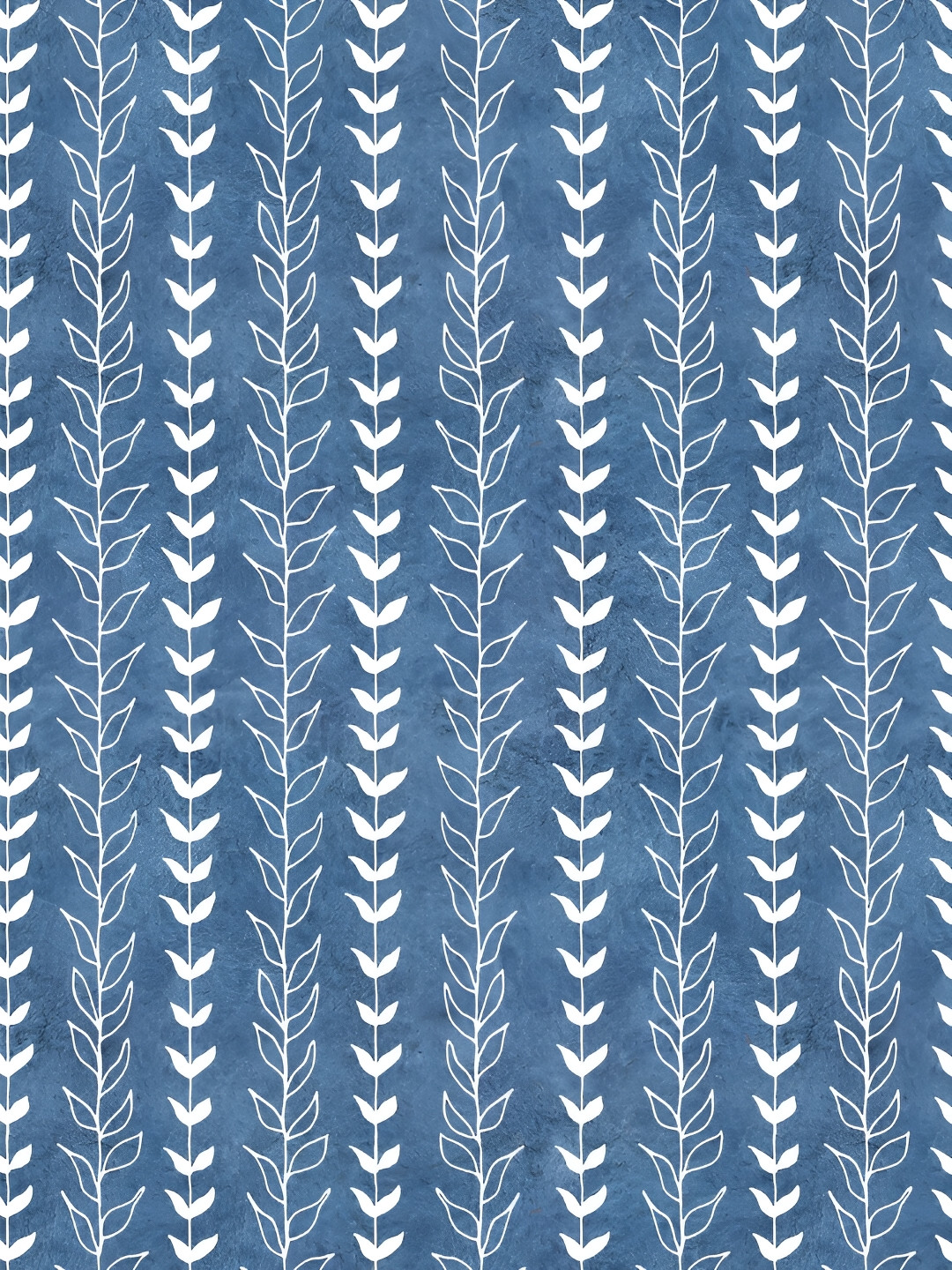 

DWELLSINDIA Blue & White Floral Printed Self Adhesive Wallpaper