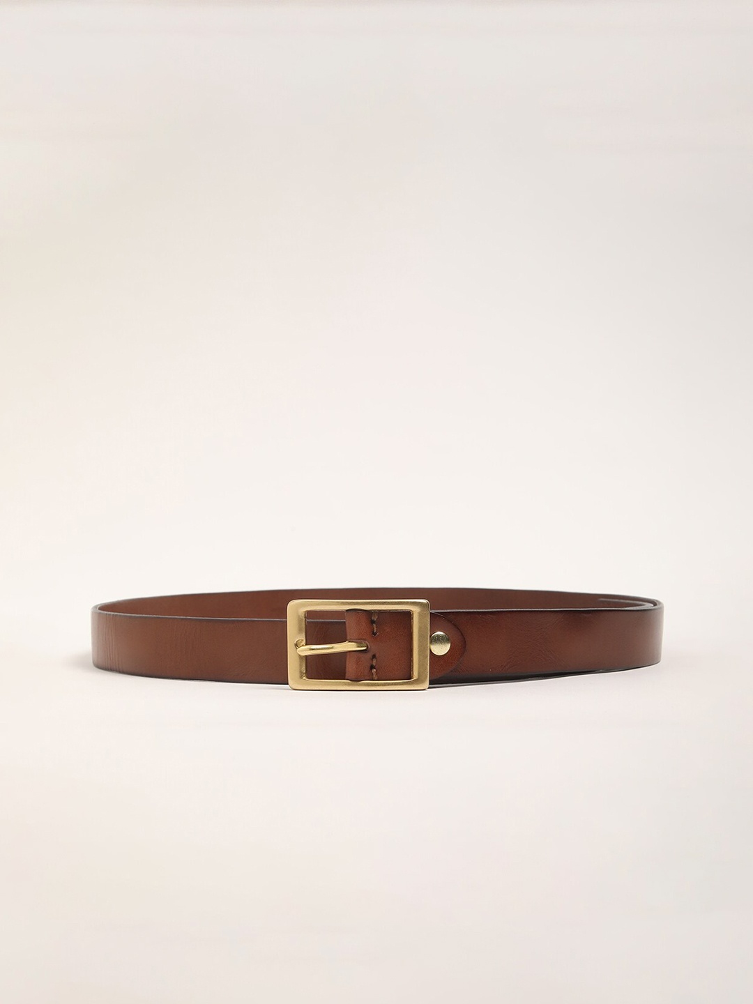 

THE BEAR HOUSE Men Leather Belt, Brown