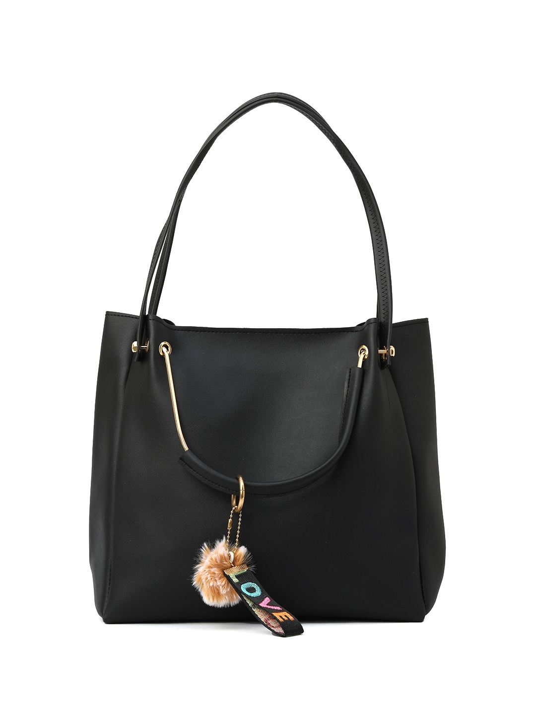 

DressBerry Black Structured Handheld Bag