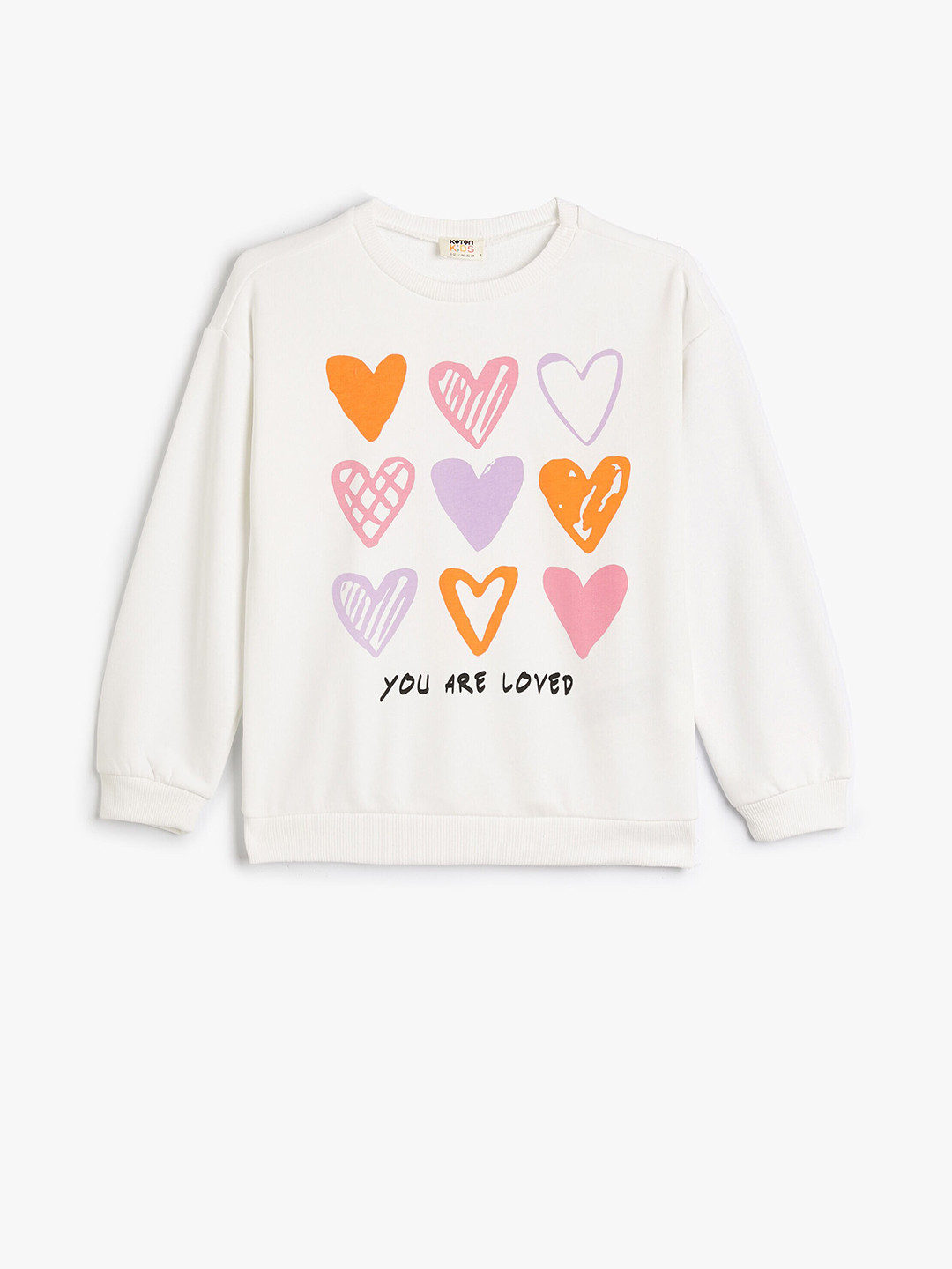 

Koton Girls Printed Cotton Sweatshirt, Beige