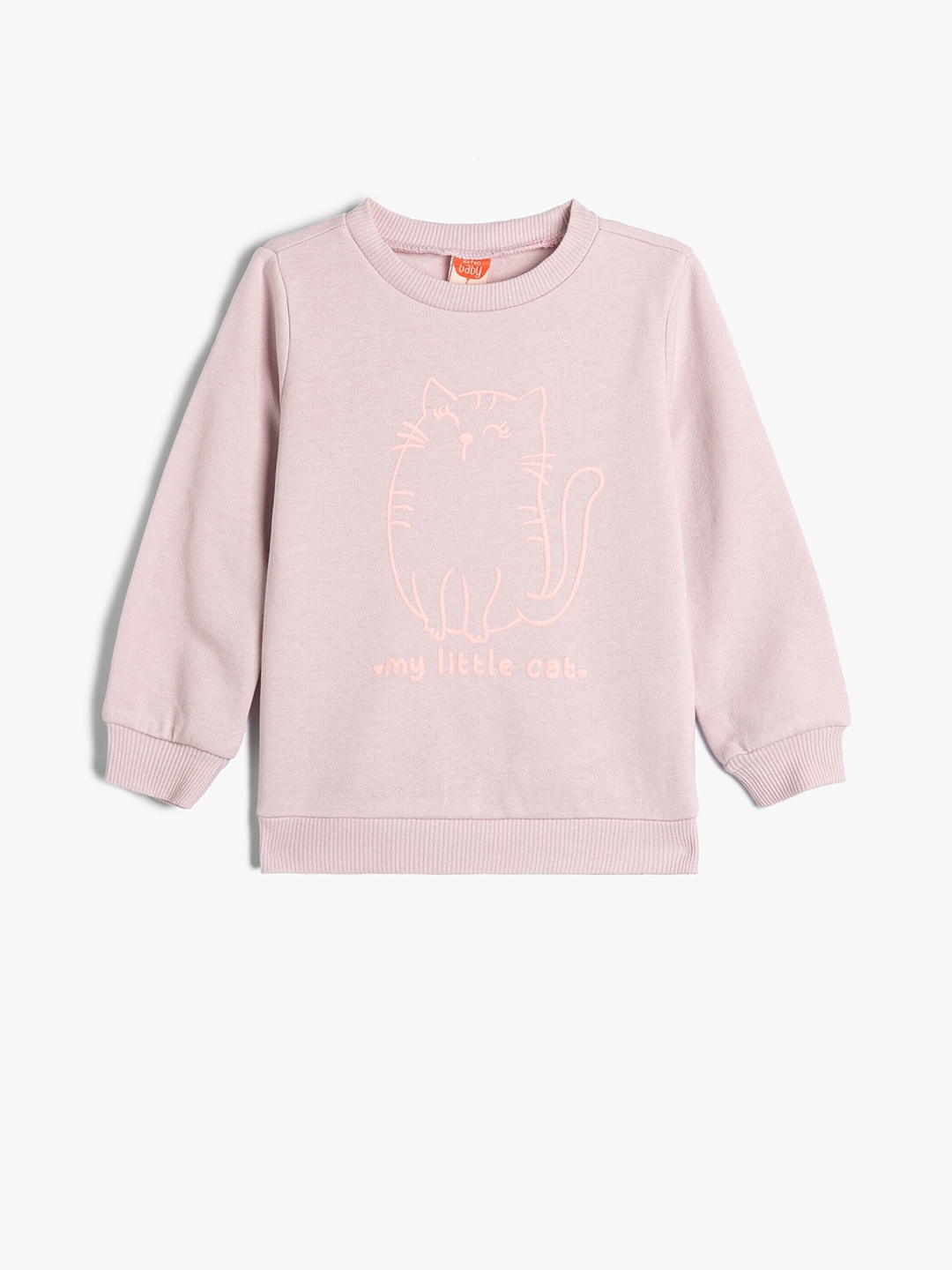 

Koton Girls Typography Printed Cotton Sweatshirt, Purple