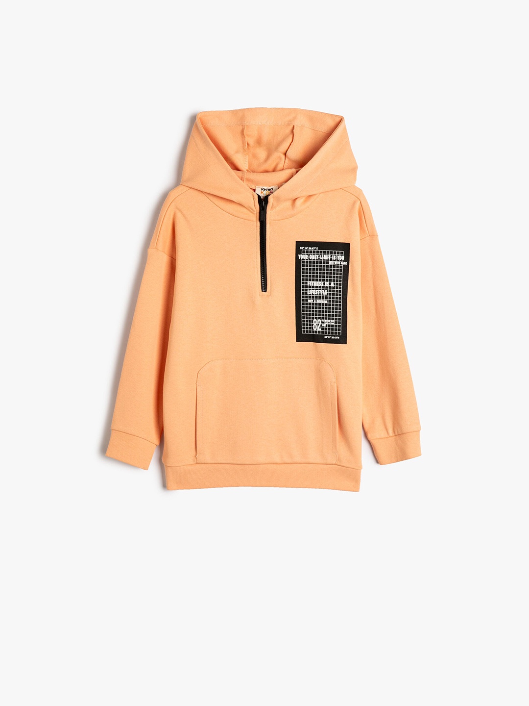 

Koton Boys Hooded Kangaroo Pocket Sweatshirt, Orange