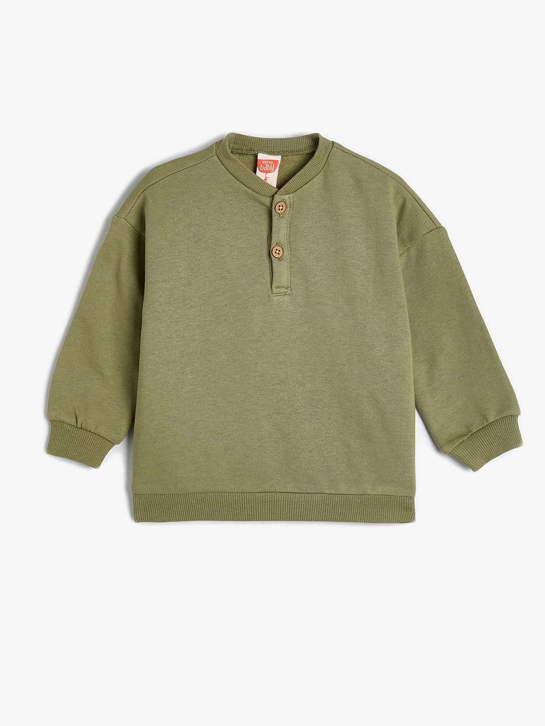 

Koton Boys Cotton Pullover Sweatshirt, Green