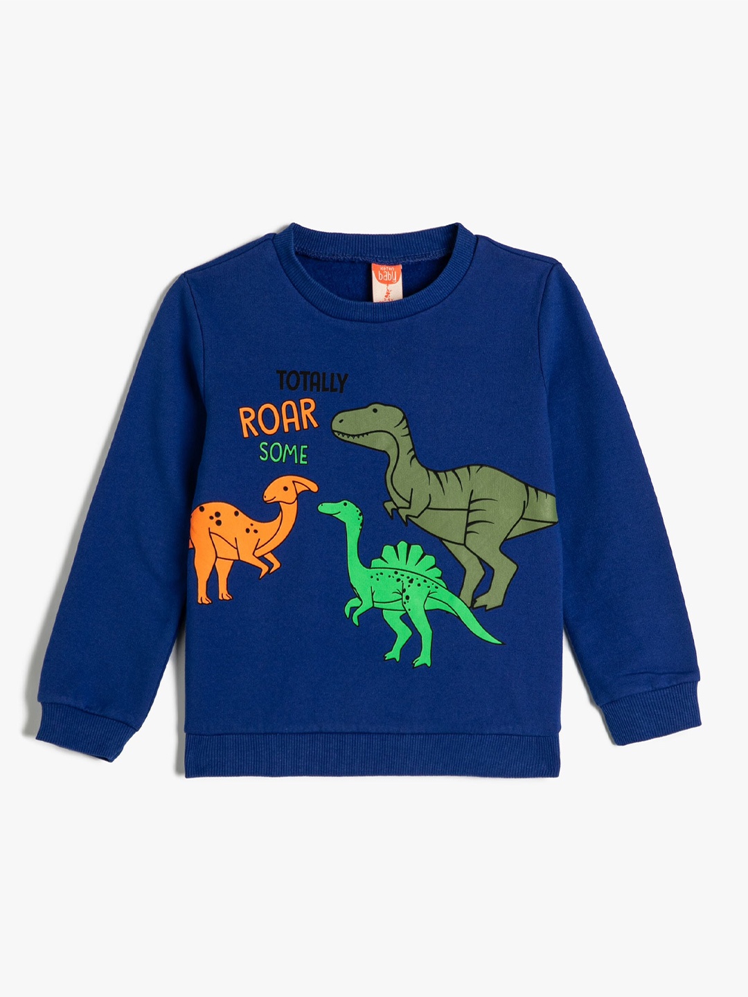 

Koton Boys Conversational Printed Pure Cotton Sweatshirt, Blue