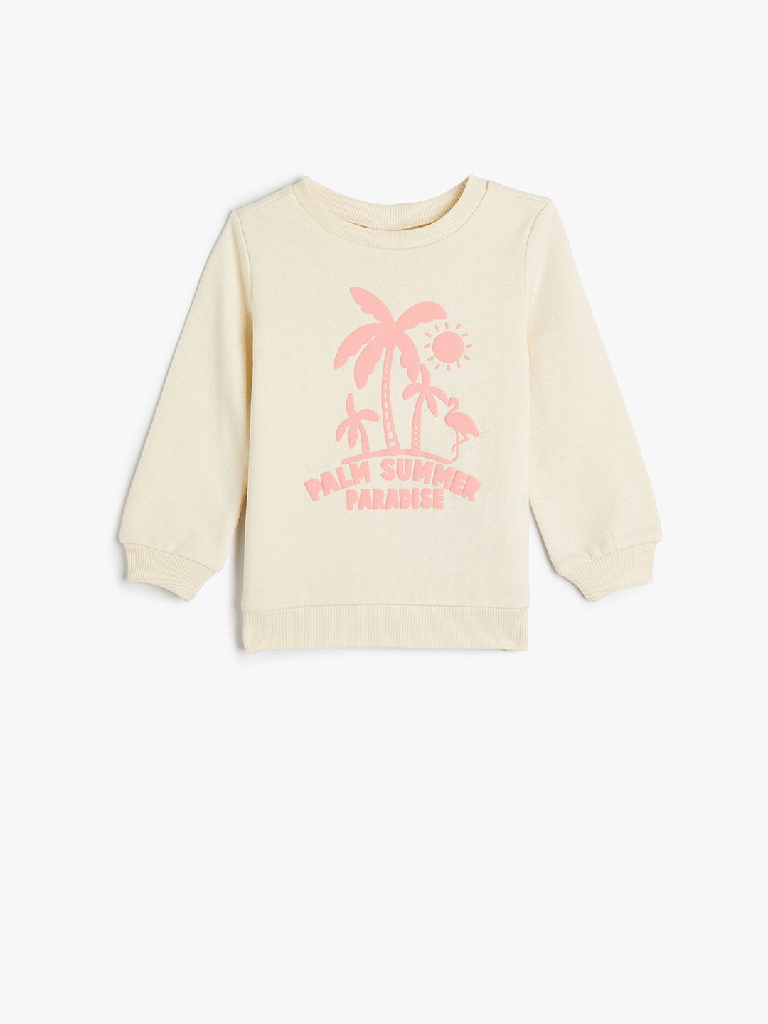 

Koton Girls Printed Cotton Sweatshirt, Beige