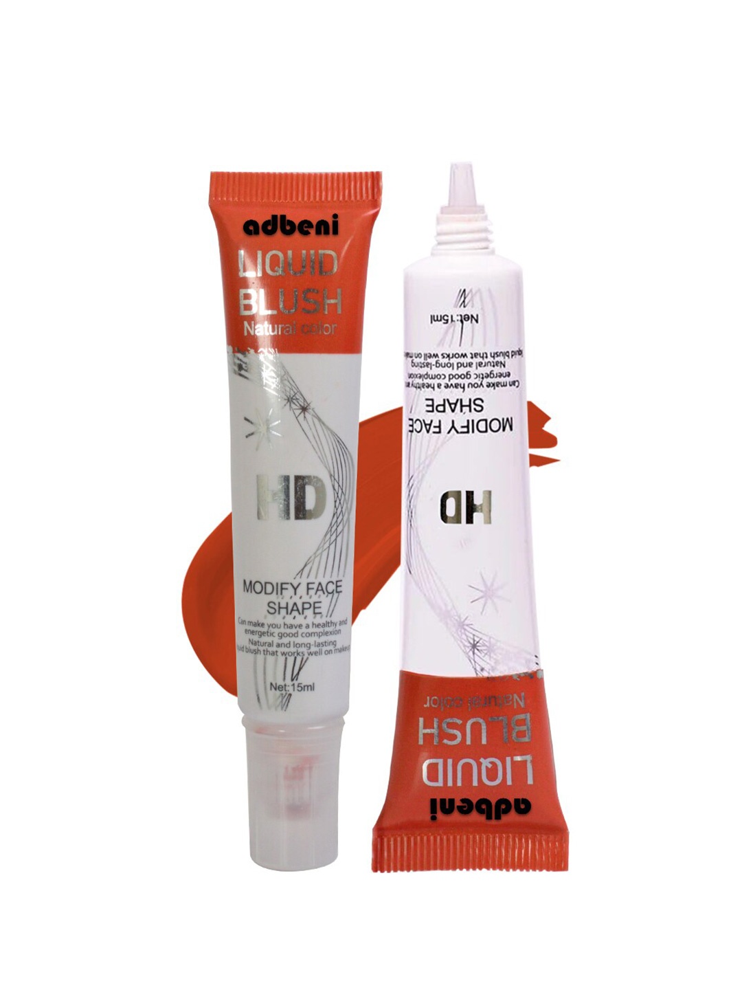 

Adbeni HD Set Of 2 Waterproof Liquid Blush - 15ml Each - Nectar Blush 04, Brown