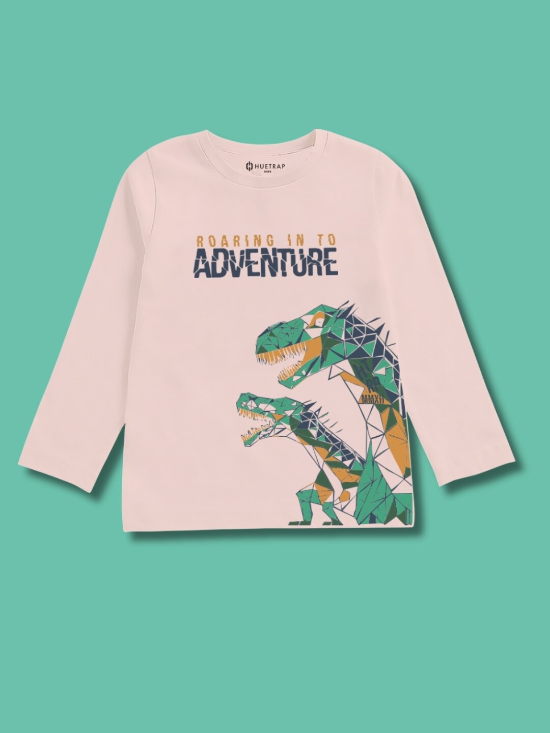 

Huetrap Boys Graphic Printed Pure Cotton T-shirt, Pink