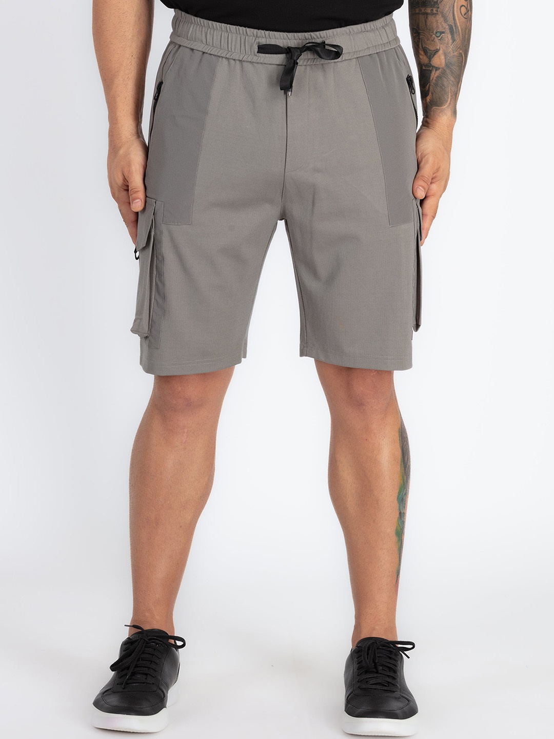 

Status Quo Men Cotton Shorts, Grey