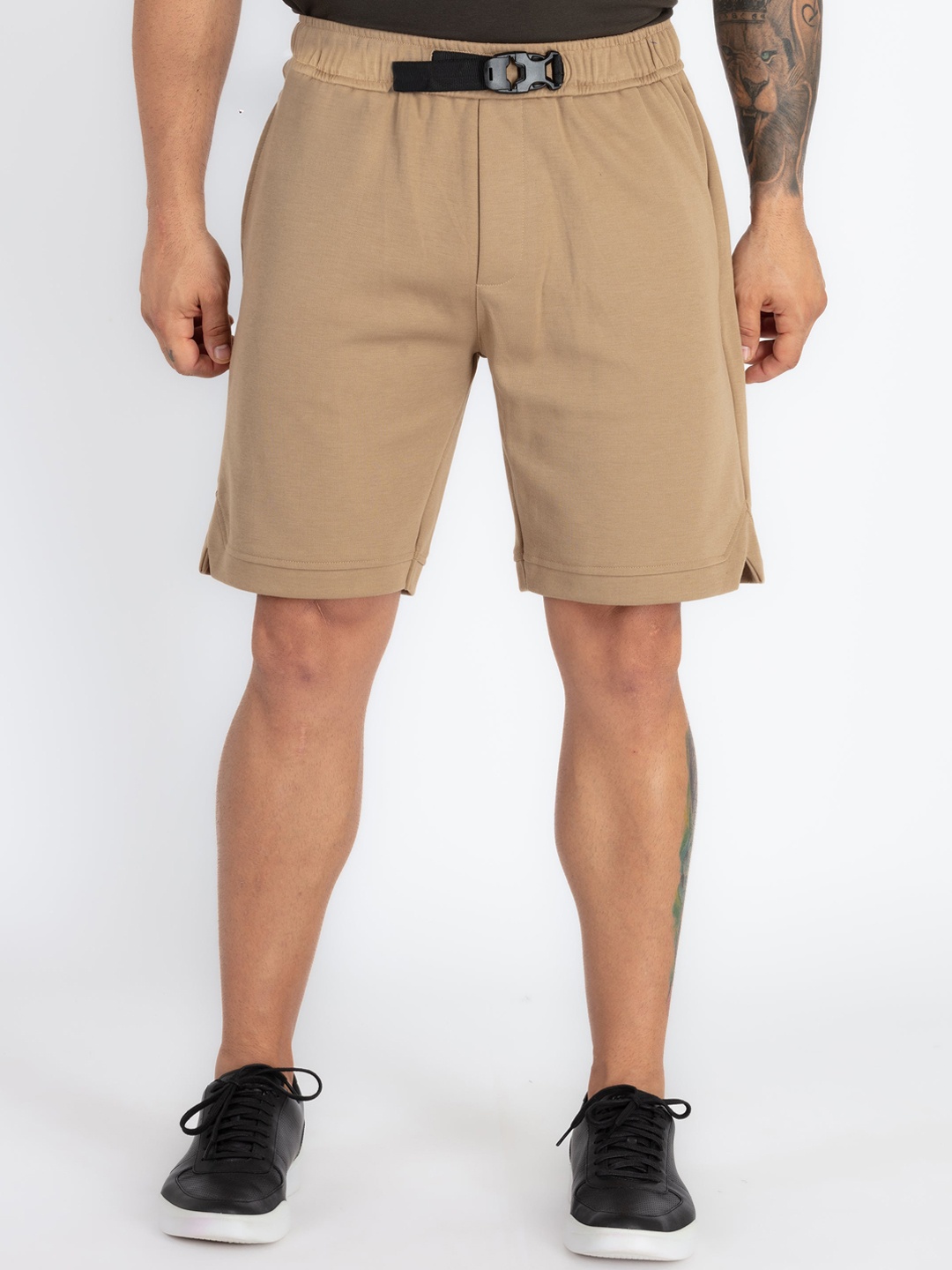 

Status Quo Men Mid-Rise Regular Shorts, Khaki